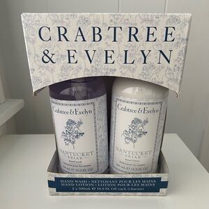 NEW Crabtree & Evelyn Nantucket Briar Hand Wash And Hand Lotion Box Set - 16.9oz